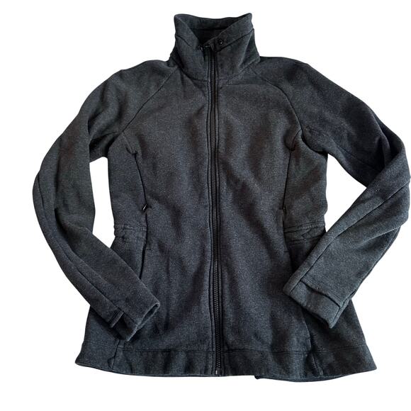 Lululemon Gray Full Zip Hooded Jacket - Women's Size 6 - Picture 1 of 9